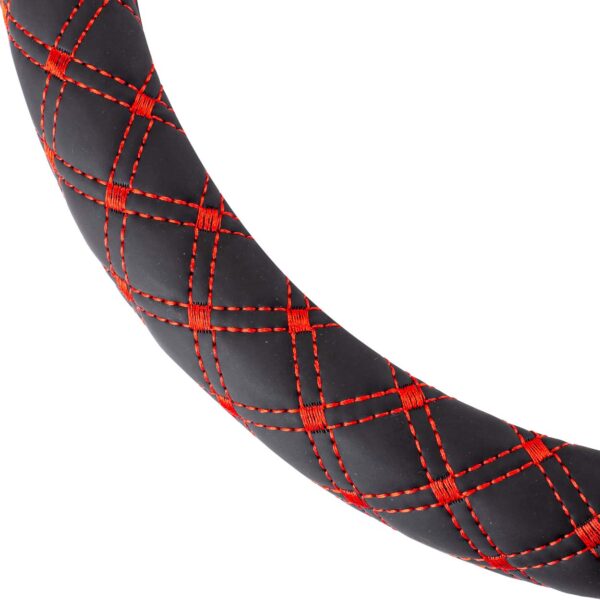 Husa volan Red Seam, SWC-40-M (37-39cm) - imagine 2