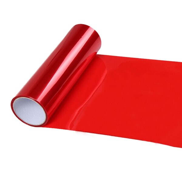 Folie protectie faruri / stopuri auto - Rosu (pret/m liniar) - imagine 2