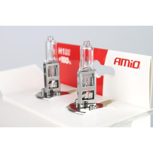 Set becuri cu halogen H1 12V 55W LumiTec SILVER + 100% DUO BOX - imagine 2