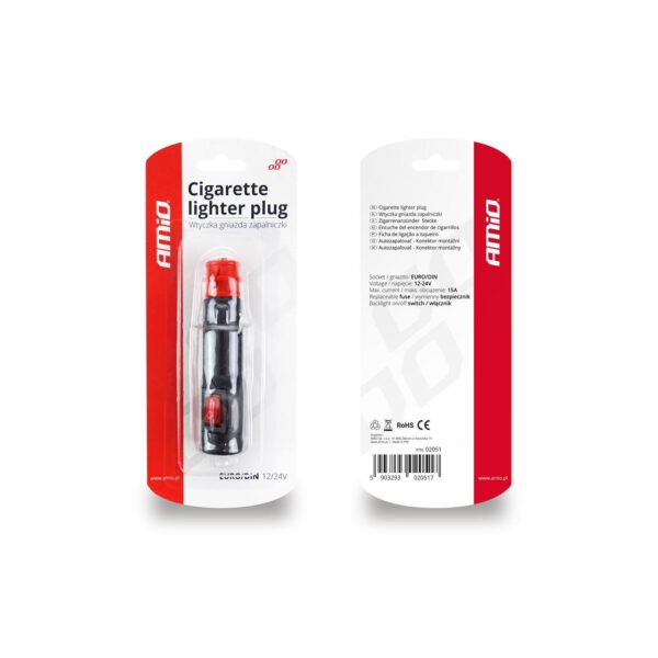 Fisa bricheta cu comutator EURO / DIN 12 / 24V - imagine 2