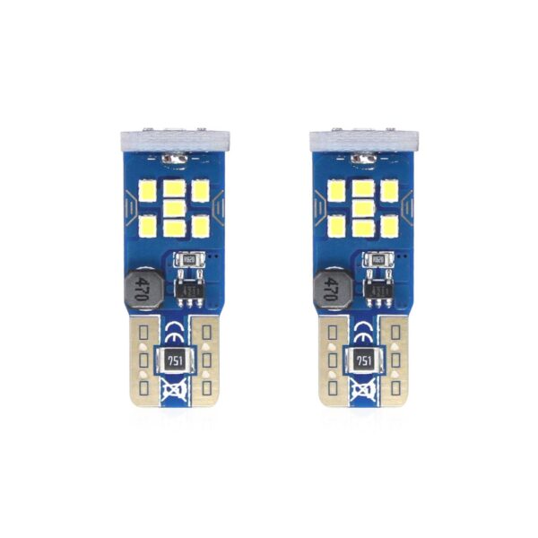Set becuri auto cu LED CANBUS UltraBright compatibil T10 W5W 21 SMD Alb 12V/24V, destinat competitiilor auto sau off-road - imagine 2