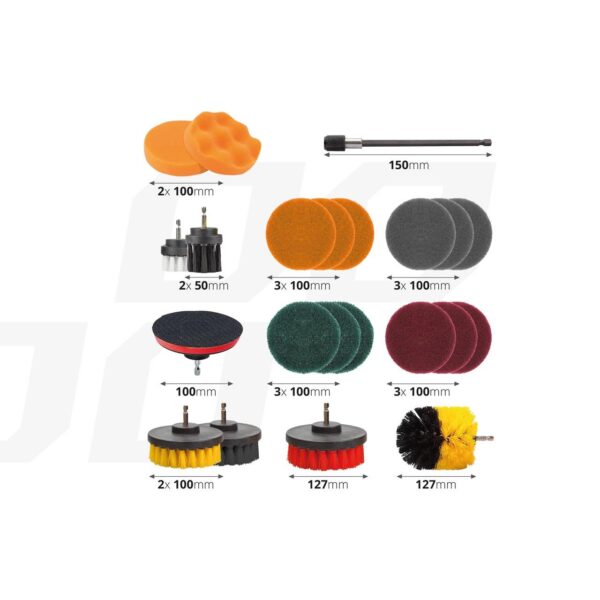 Set 22 piese perii de curatare si slefuire - imagine 3