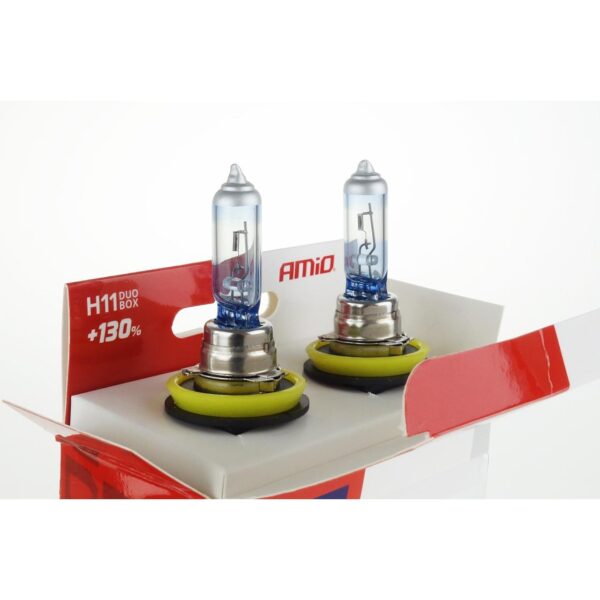 Set becuri cu halogen H11 12V 55W LumiTec LIMITED + 130% DUO BOX - imagine 3