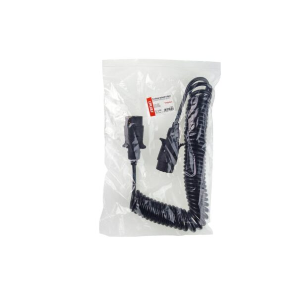 Cablu electric pentru remorca spiralat cu prize 7PIN 12V 6m - imagine 3