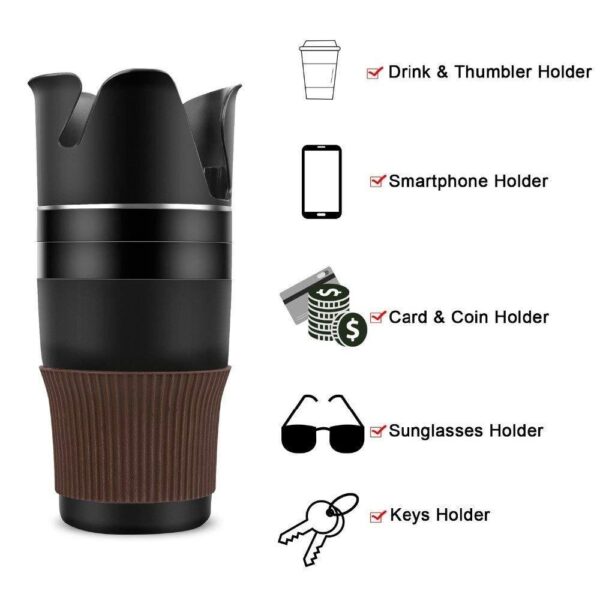 Suport pahar Multifunctional 5-in-1, Smart Cup - imagine 3