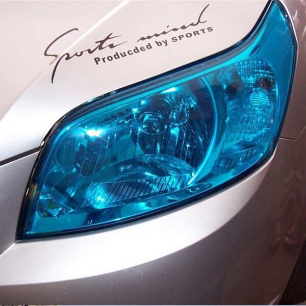 Folie protectie faruri / stopuri auto - Albastru (pret/m liniar) - 053 - imagine 2