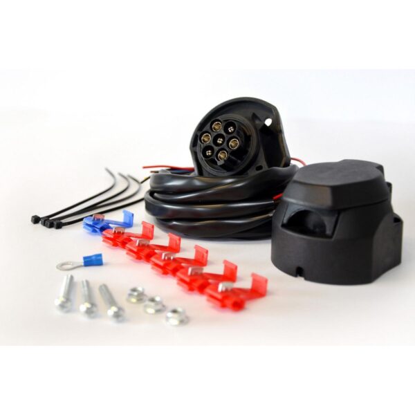 Kit cablaj pentru montaj carlig remorca, priza cu 7 pini, lungime cablu 1,5m - imagine 2