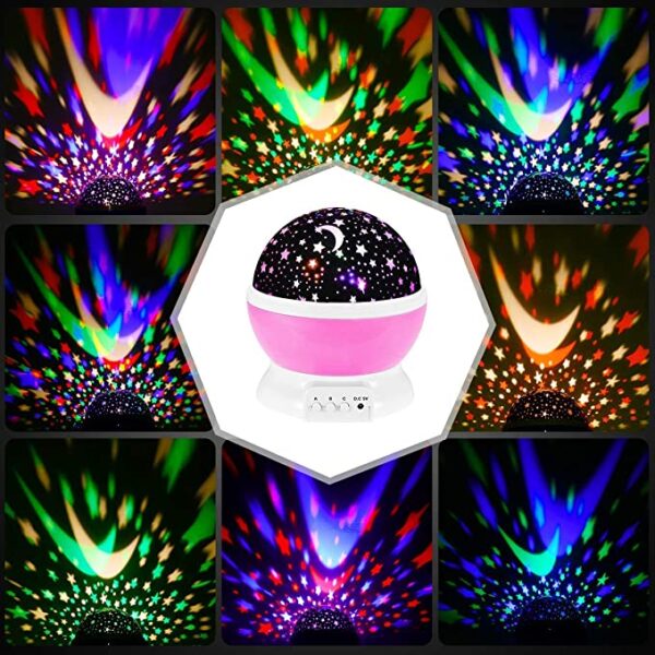Proiector LED cu alimentare USB, model "Galaxy Stars" cu 9 moduri de afisare - imagine 2