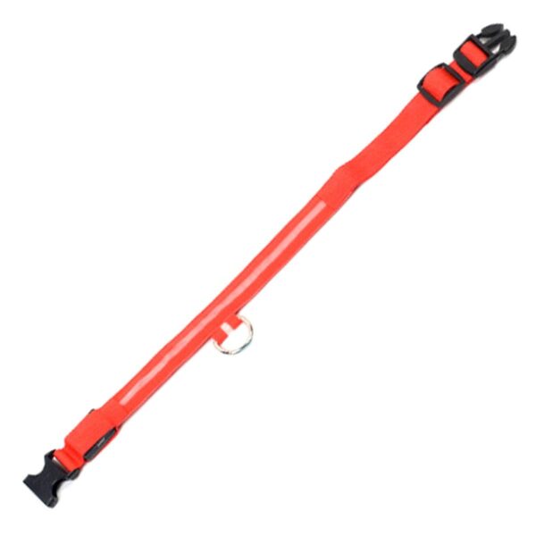 Zgarda iluminata cu LED Rosu, pentru caine sau pisica, AVX-AG232R - imagine 2