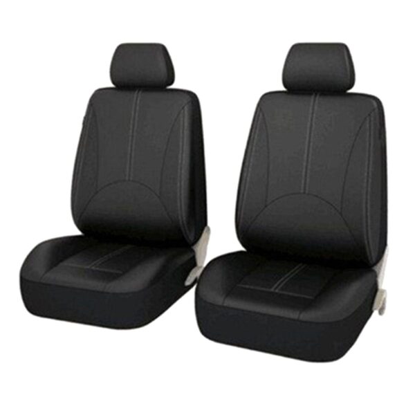 Set 11 huse scaun auto UNIVERSALE din piele ecologica NEGRU AG338E - imagine 3