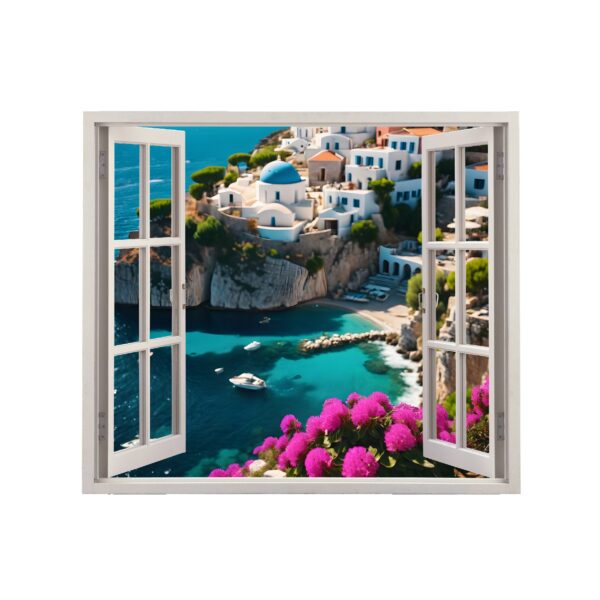 Folie imprimata color pentru decor perete locuinta, dimensiune 125 x 110cm, model: VIEW TO HAVEN 13 - imagine 2