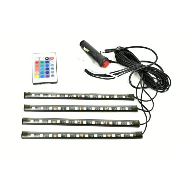 Lumini UnderCar LED - RGB pentru interior sau exterior cu telecomanda - 22cm - imagine 2