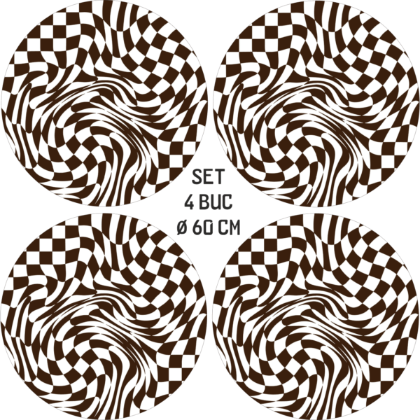 Set 4 Folii Imprimate Outdoor cu EcoSolvent, autoadezive, pentru decorarea jantelor auto, dimetru 60 cm, model FJT-04 - imagine 4