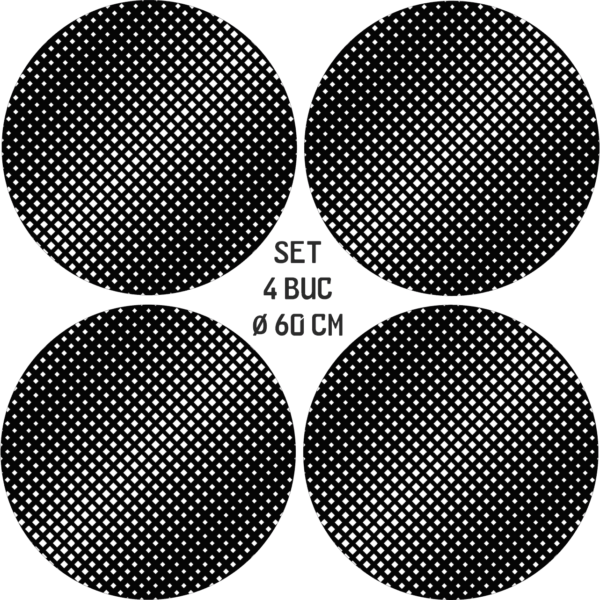 Set 4 Folii Imprimate Outdoor cu EcoSolvent, autoadezive, pentru decorarea jantelor auto, dimetru 60 cm, model FJT-05 - imagine 4