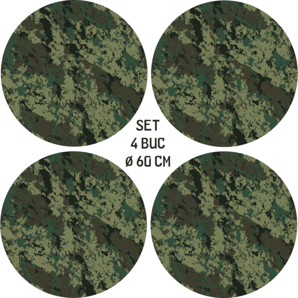 Set 4 Folii Imprimate Outdoor cu EcoSolvent, autoadezive, pentru decorarea jantelor auto, dimetru 60 cm, model FJT-07 - imagine 4