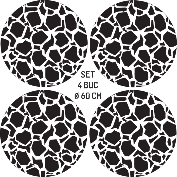 Set 4 Folii Imprimate Outdoor cu EcoSolvent, autoadezive, pentru decorarea jantelor auto, dimetru 60 cm, model FJT-18 - imagine 4