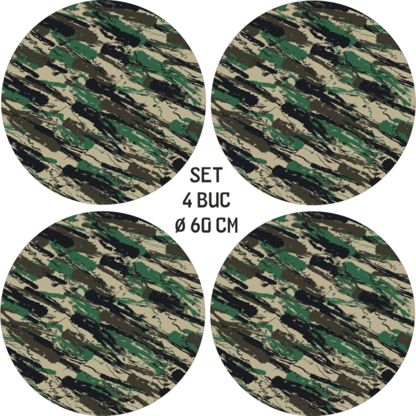 Set 4 Folii Imprimate Outdoor cu EcoSolvent, autoadezive, pentru decorarea jantelor auto, dimetru 60 cm, model FJT-19 - imagine 4