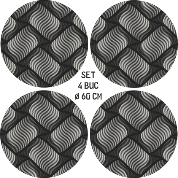 Set 4 Folii Imprimate Outdoor cu EcoSolvent, autoadezive, pentru decorarea jantelor auto, dimetru 60 cm, model FJT-22 - imagine 4