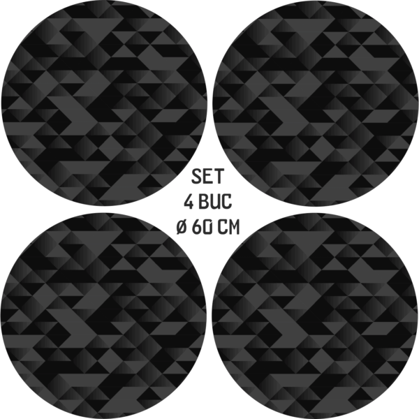 Set 4 Folii Imprimate Outdoor cu EcoSolvent, autoadezive, pentru decorarea jantelor auto, dimetru 60 cm, model FJT-25 - imagine 4