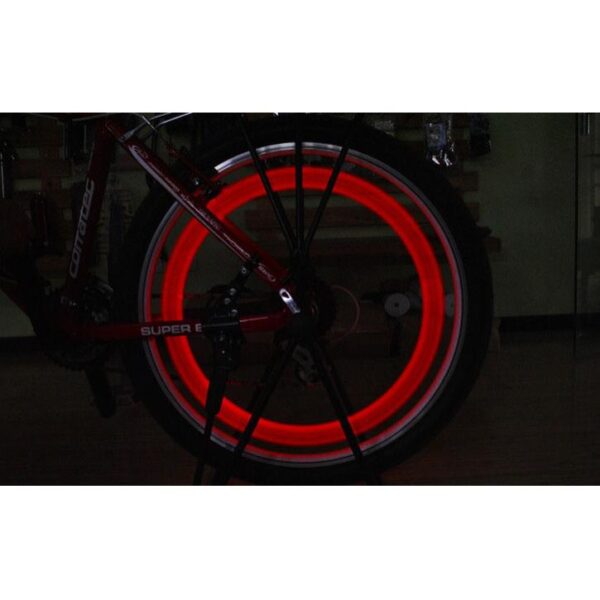 Lumina LED Ambientala pentru bicicleta - ROSU - imagine 4
