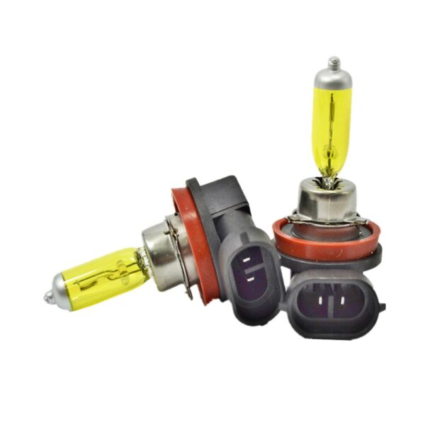 Set 2 becuri H11 pentru proiectoare de ceata, culoare galbena, 12V, 55W - imagine 2