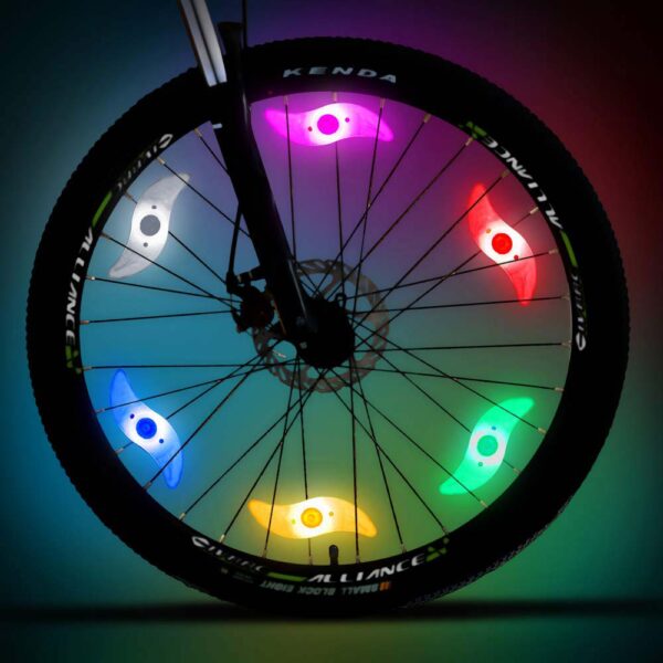 Lumina LED Ambientala pentru bicicleta - ROSU - imagine 5