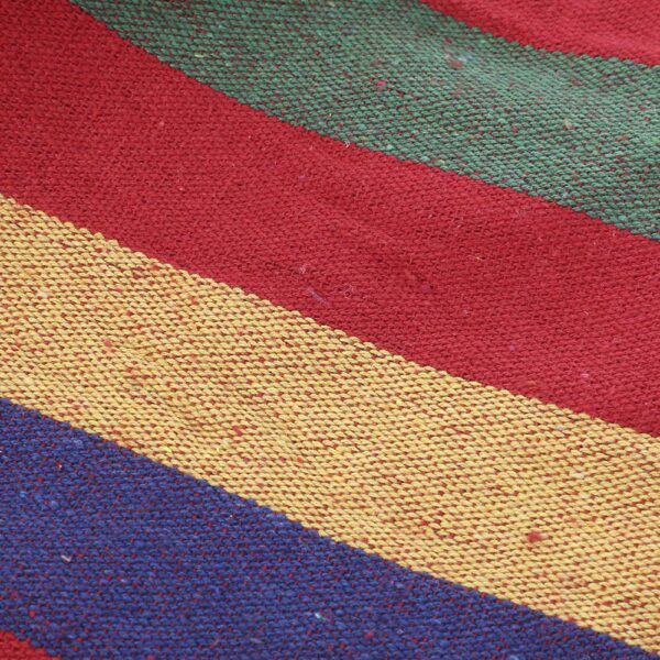 Hamac Multicolor Dublu (2 persoane), 200 x 150 cm, cu bara de 80 cm - ROSU - imagine 9