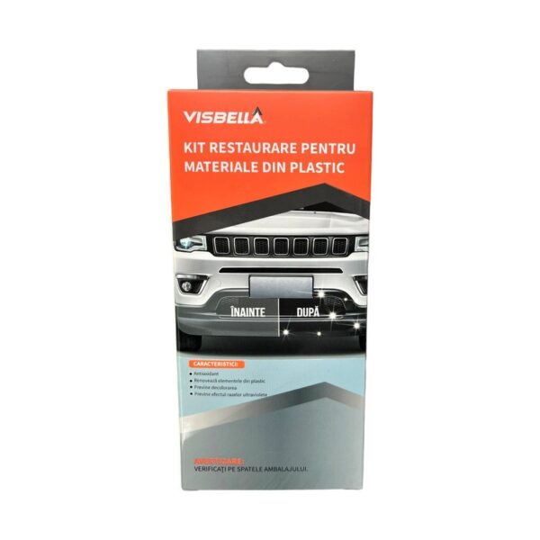 Kit restaurare, lustruire si intretinere elemente din plastic, Visbella - imagine 2