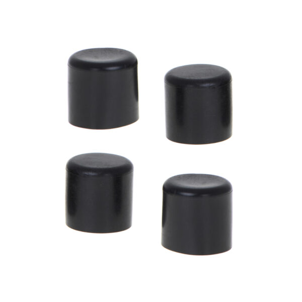 Set 4 buc. protectii anti-zgarieturi picioare scaun, diametru 19mm, culoare neagra - imagine 3
