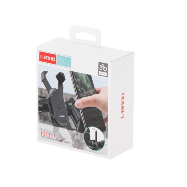 Suport Telefon cu 4 brate, montaj pe Motocicleta sau Bicicleta, culoare Neagra - imagine 7