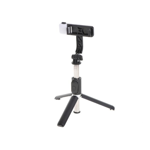 Set 3in1, Selfie Stick cu Lampa LED si Trepied, conectare Bluetooth, alimentare USB - imagine 13