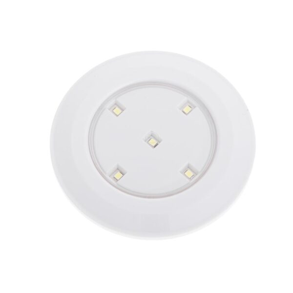 Set 6 Lampi LED Wireless, autoadezive, cu telecomanda, pentru iluminat scari sau mobilier - imagine 7