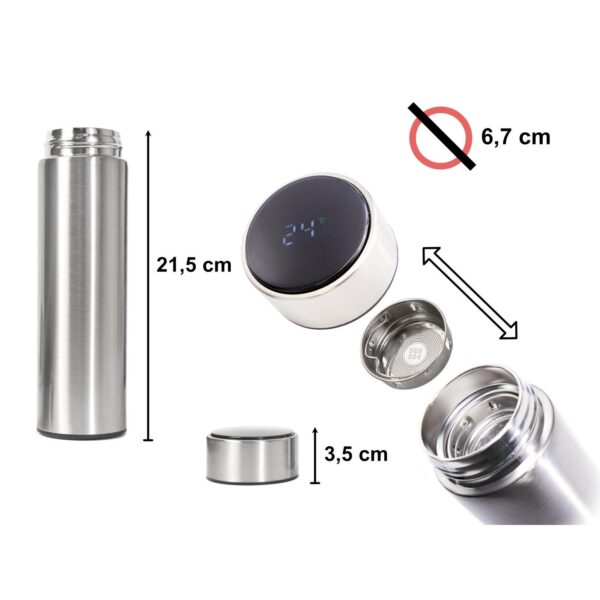 Recipient Termos SMART CUP LED, 500ml, cu afisaj temperatura - imagine 5