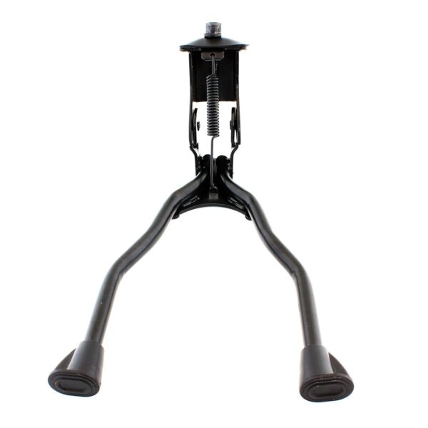 Cric bicicleta cu picior dublu, culoare neagra - imagine 3