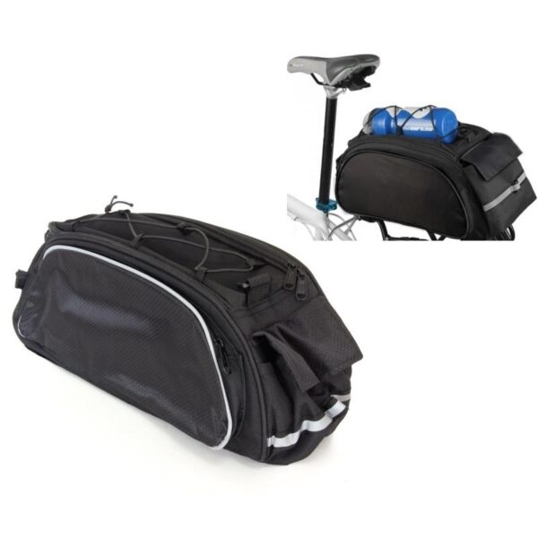 Geanta transport neagra pentru portbagajul bicicletei AVX-RW2 - imagine 2