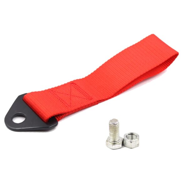 Ornament Racing de tip Curea/Sufa pentru carlig de remorcare, culoare Rosu - imagine 2