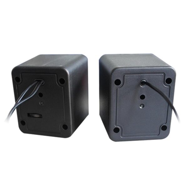 Boxe Stereo 2.0 cu conectare USB & Jack, putere 2 x 3W, culoare neagra - imagine 4
