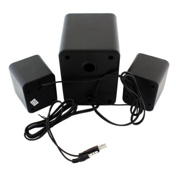 Boxe Stereo 2.1 cu conectare USB & Jack, putere 5W + 2 x 3W - imagine 4