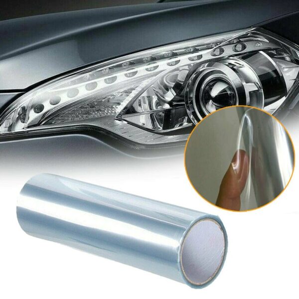 Folie protectie faruri / stopuri auto - Transparent (pret/m liniar) - imagine 2