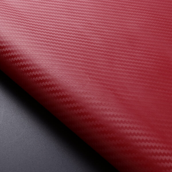 Folie colantare auto Carbon 3D - Rosu (3m x 1,27m) - imagine 3