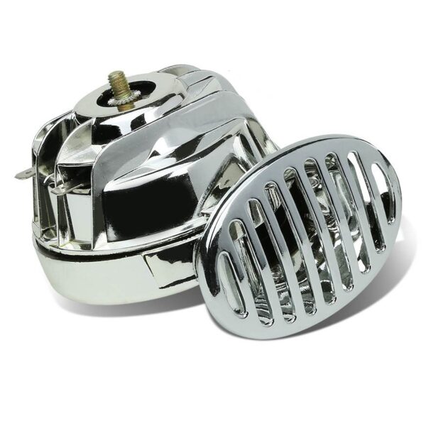 Claxon auto cromat 12V 2 buc CHR-01 - imagine 3