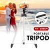 Trepied fotografic din aluminiu, compact, cu suport mobil 3D + Telecomanda Bluetooth