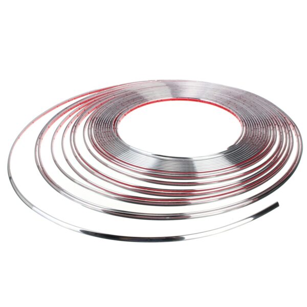 Rola Ornament autoadeziv, 4mm x 15m, culoare Crom SILVER - imagine 2