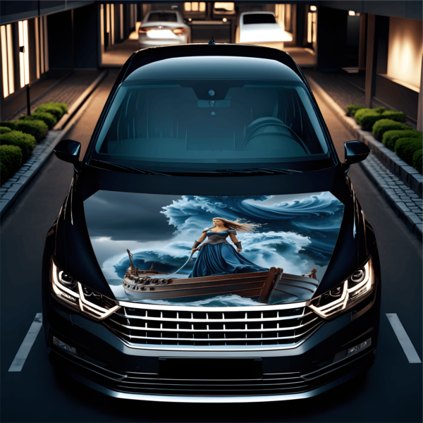 Folie Capota Auto "Hood Art" rezistenta la exterior, marime L (180 x 130cm) - Cod: AVX-CAPOTA-013L - imagine 2