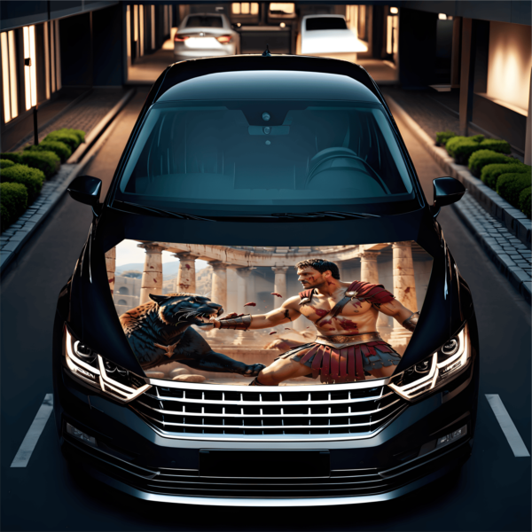 Folie Capota Auto "Hood Art" rezistenta la exterior, marime L (180 x 130cm) - Cod: AVX-CAPOTA-015L - imagine 2