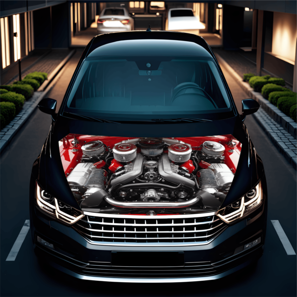 Folie Capota Auto "Hood Art" rezistenta la exterior, marime S (150 x 110cm) - Cod: AVX-CAPOTA-020S - imagine 2