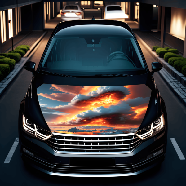 Folie Capota Auto "Hood Art" rezistenta la exterior, marime S (150 x 110cm) - Cod: AVX-CAPOTA-024S - imagine 2