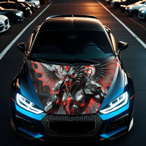 Folie Capota Auto "Hood Art" rezistenta la exterior, marime S (150 x 110cm) - Cod: AVX-CAPOTA-025S