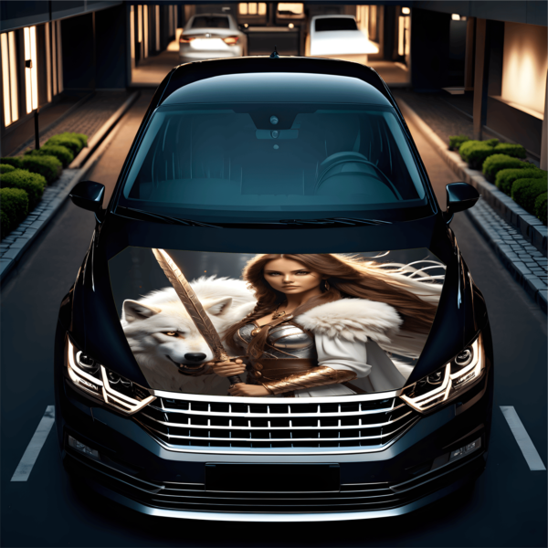 Folie Capota Auto "Hood Art" rezistenta la exterior, marime L (180 x 130cm) - Cod: AVX-CAPOTA-006L - imagine 2