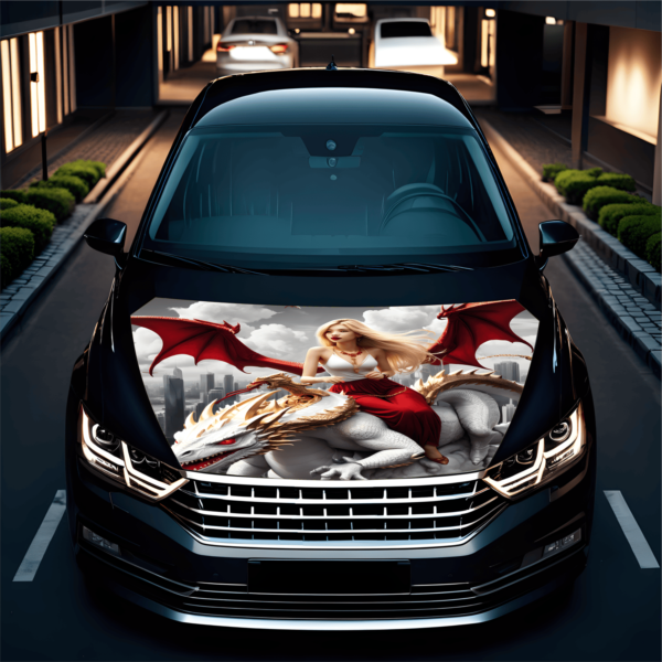 Folie Capota Auto "Hood Art" rezistenta la exterior, marime L (180 x 130cm) - Cod: AVX-CAPOTA-009L - imagine 2